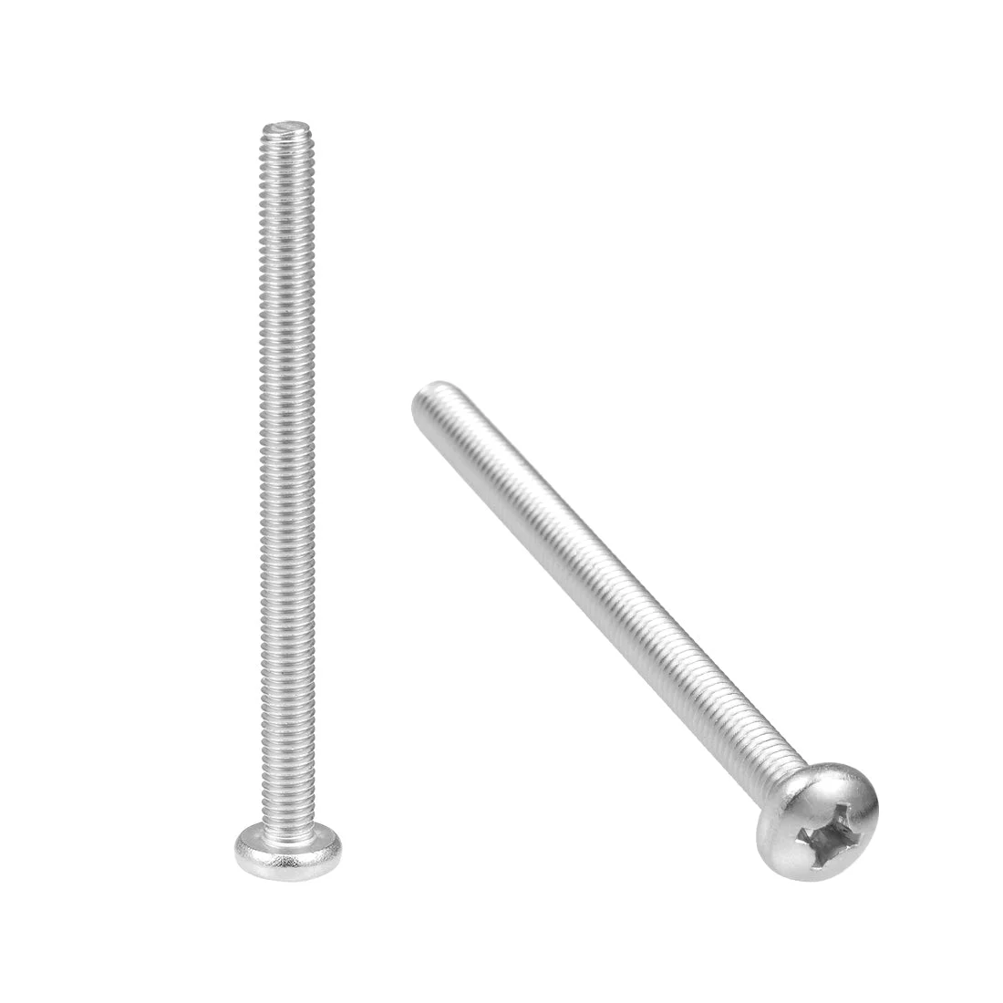 Uxcell Machine Screws Pan Phillips Head Screw 304 Stainless Steel Fasteners Bolts 4Pcs