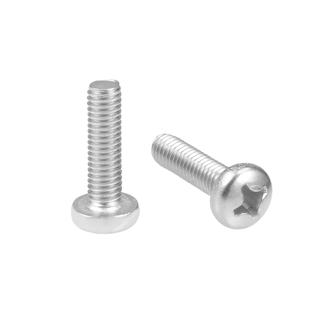 Uxcell Machine Screws Pan Phillips Head Screw 304 Stainless Steel Fasteners Bolts 15Pcs
