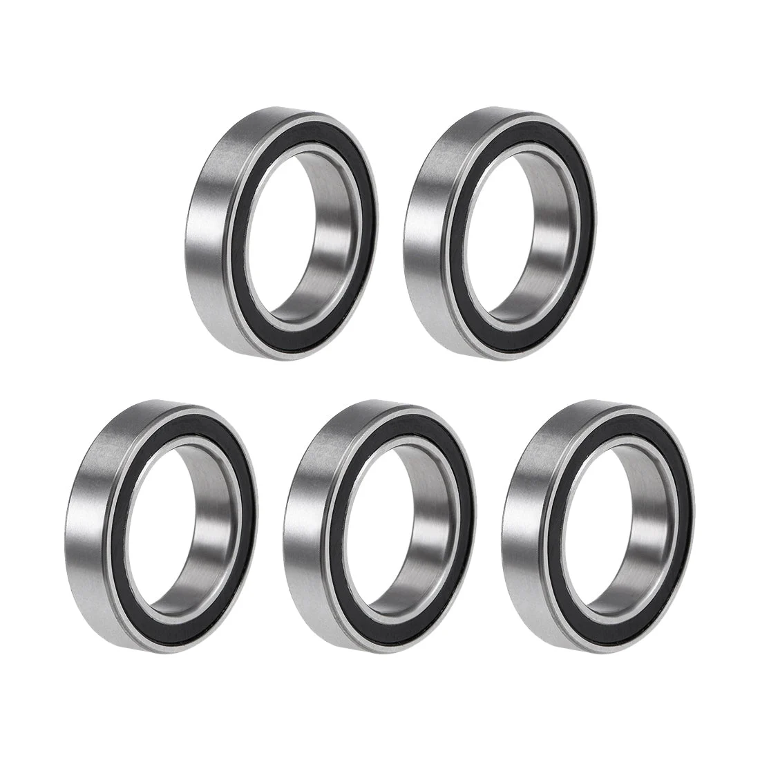Uxcell Deep Groove Ball Bearings Thin Section Double Sealed Chrome Steel Bearings