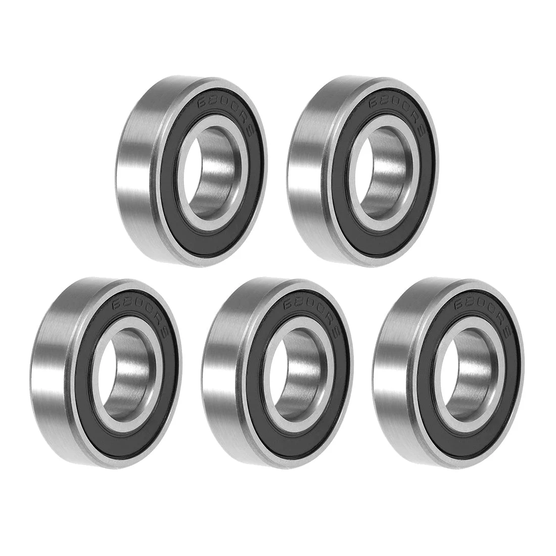 Uxcell Deep Groove Ball Bearings Thin Section Double Seal Chrome Steel ABEC3