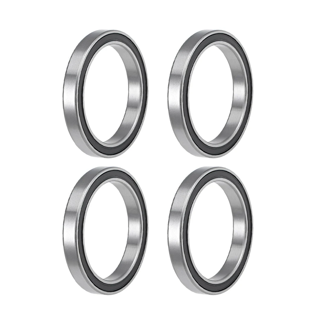 Uxcell Deep Groove Ball Bearings Thin Section Double Seal Chrome Steel ABEC1