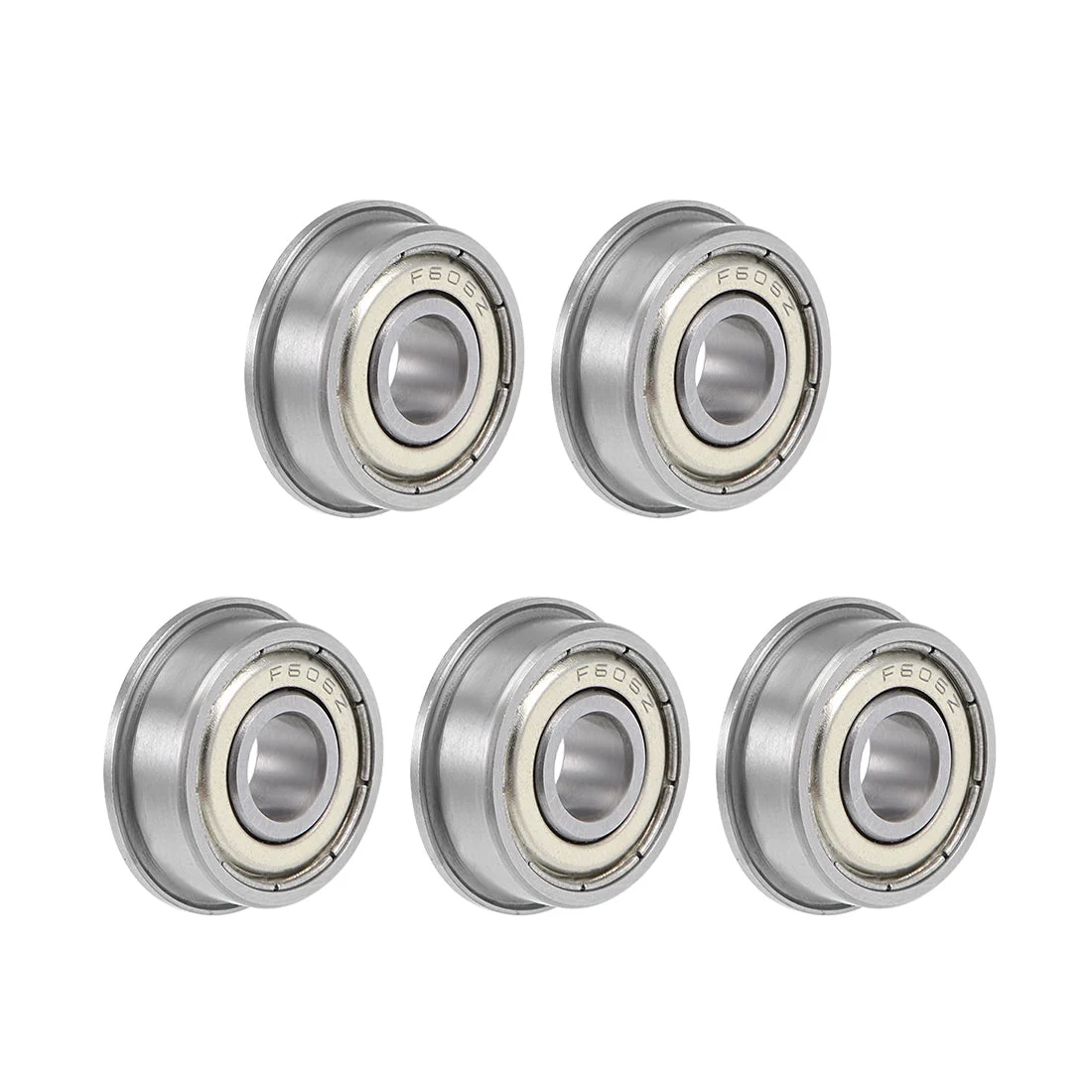 Uxcell Flange Deep Groove Ball Bearings Double Shielded Chrome Steel