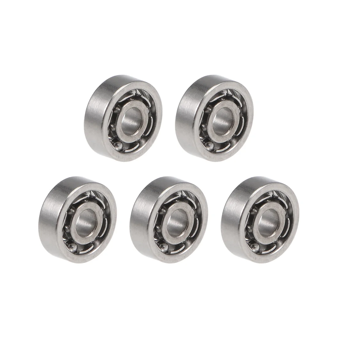 Uxcell Miniature Deep Groove Ball Bearings Open Type Chrome Steel