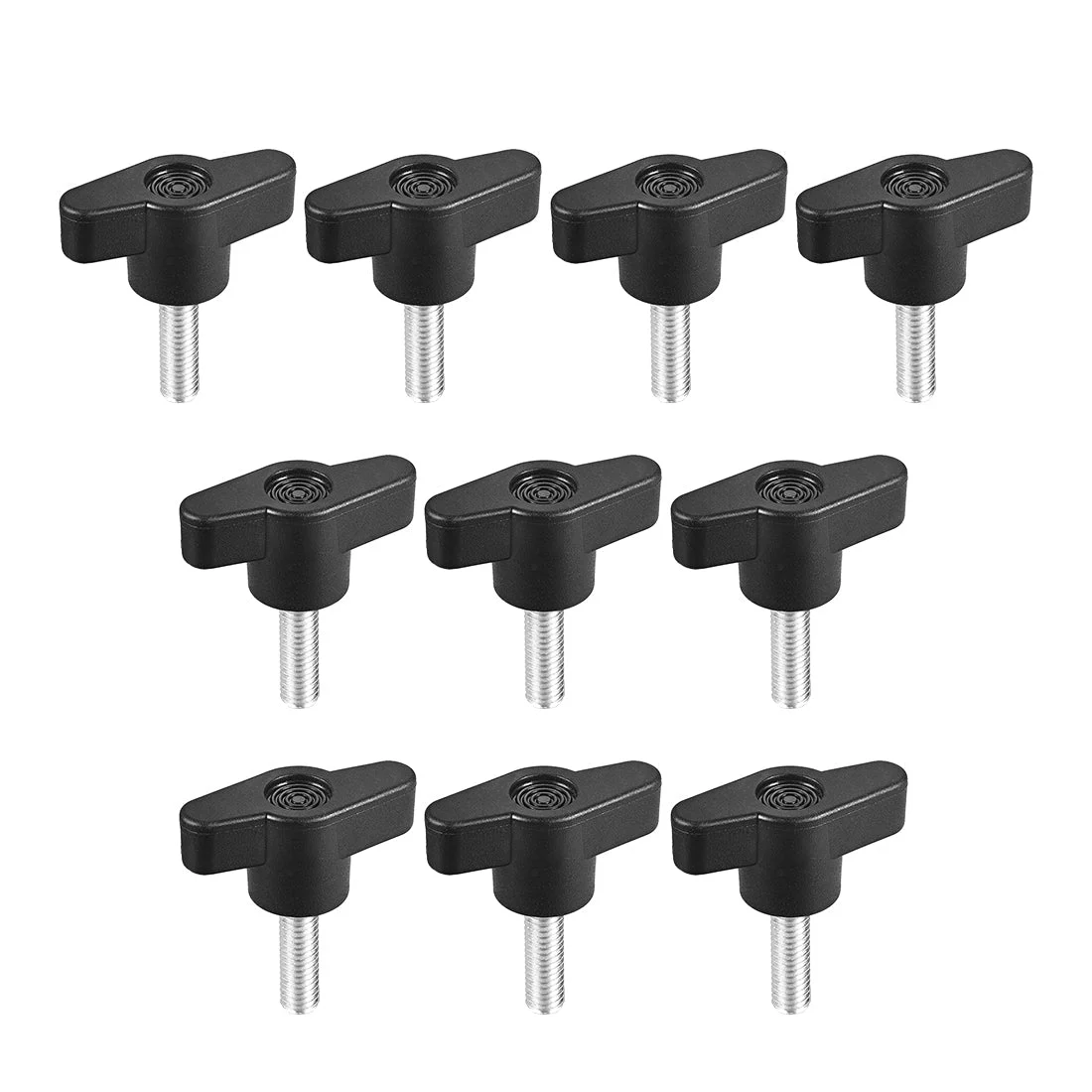 Uxcell Clamping Handle Gripandles Screw Knobs Handgrips Threaded T-Shape 10pcs
