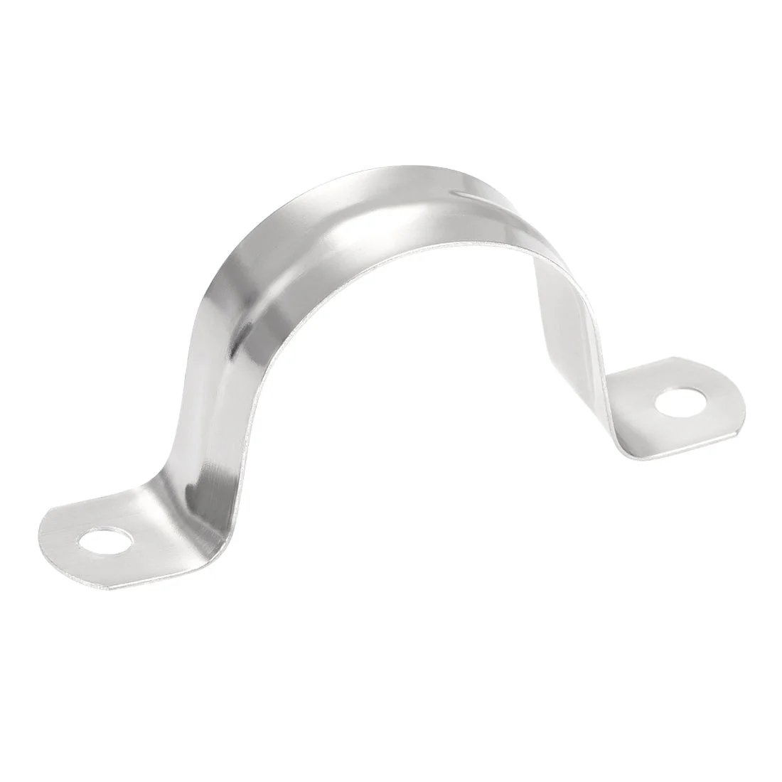Uxcell Rigid Pipe Strap, 2 Holes Tube Straps 201 Stainless Steel Tension Tube Clip Clamp 25pcs