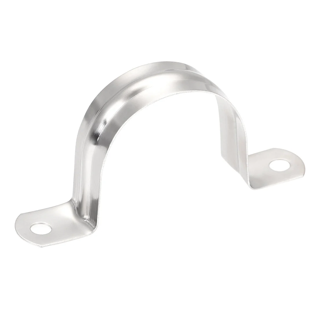 Uxcell Rigid Pipe Strap 2 Holes Tube Straps 201 Stainless Steel Tension Tube Clip Clamp 16pcs