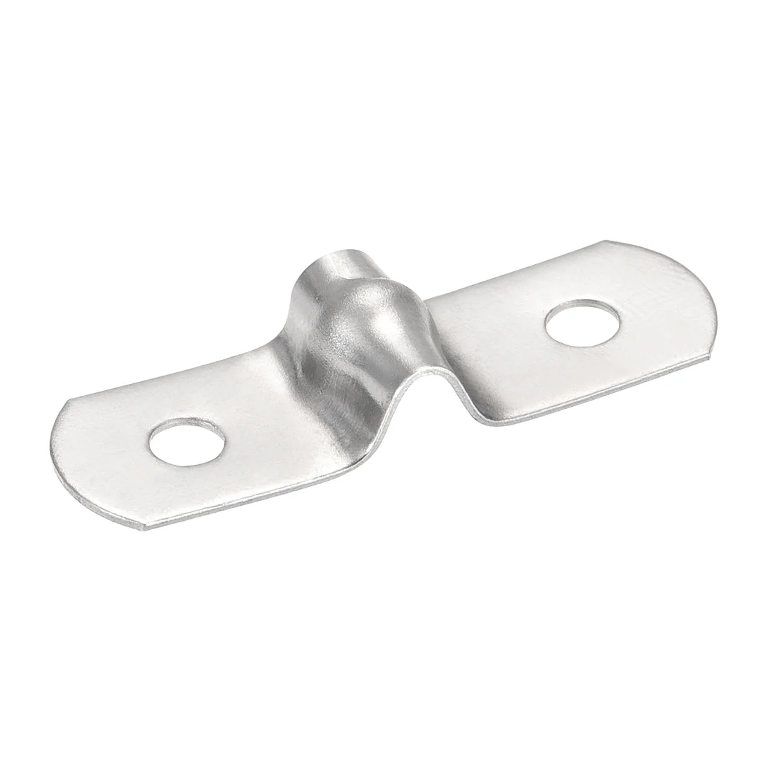 Uxcell Rigid Pipe Strap, 2 Holes Tube Strap 201 Stainless Steel Tension Tube Clip Clamp 16pcs