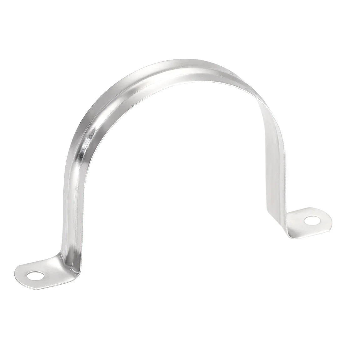 Uxcell Rigid Pipe Strap, 2 Holes Tube Straps 201 Stainless Steel Tension Tube Clip Clamp 8pcs