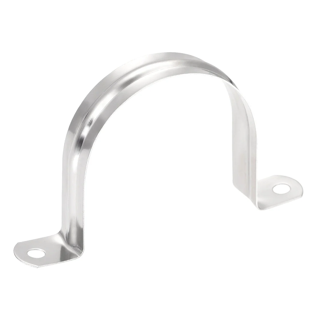 Uxcell Rigid Pipe Strap, 2 Hole Tube Straps 201 Stainless Steel Tension Tube Clip Clamp 8pcs