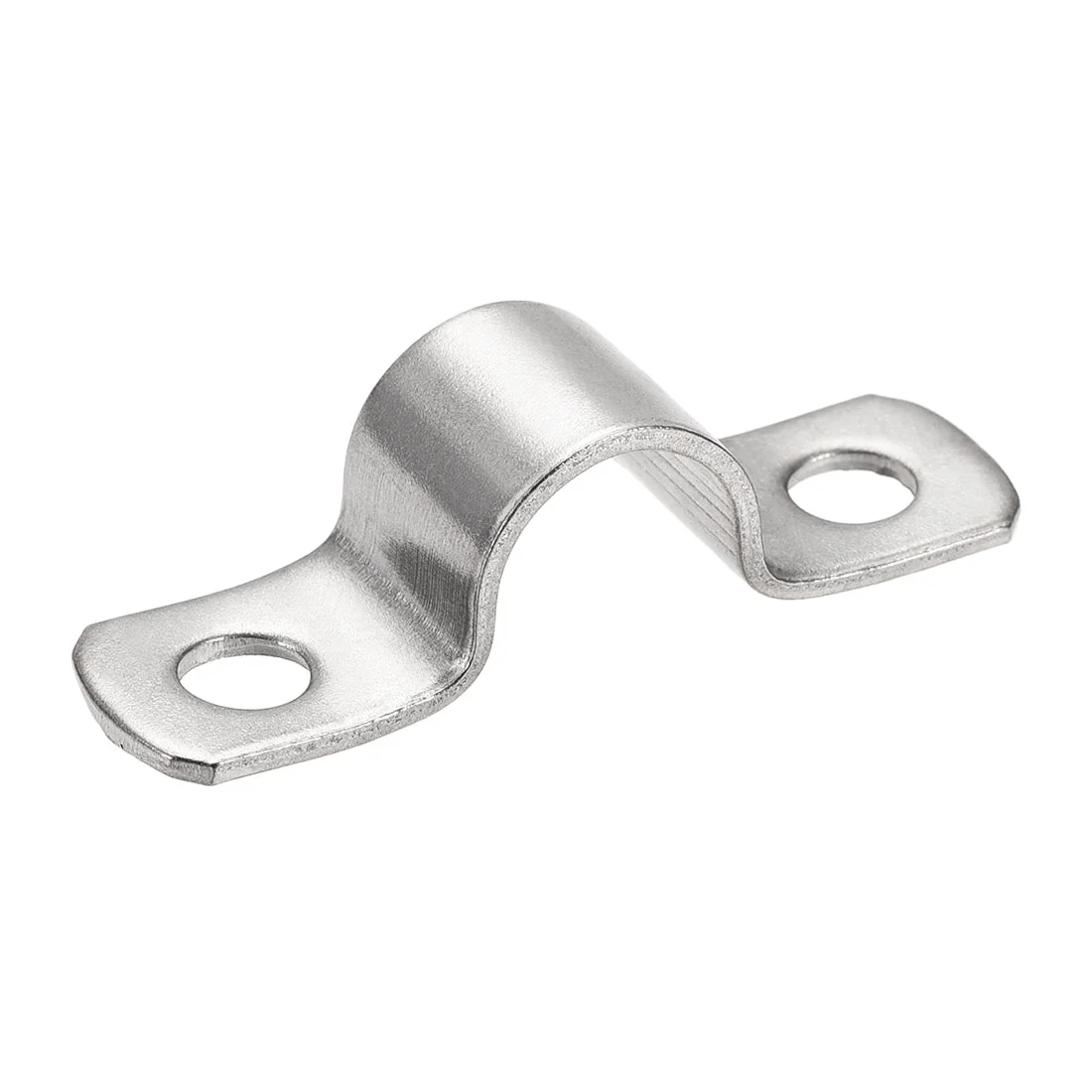 Uxcell Rigid Pipe Strap, 2 Holes Tube Straps 304 Stainless Steel Tension Tube Clamp 4pcs