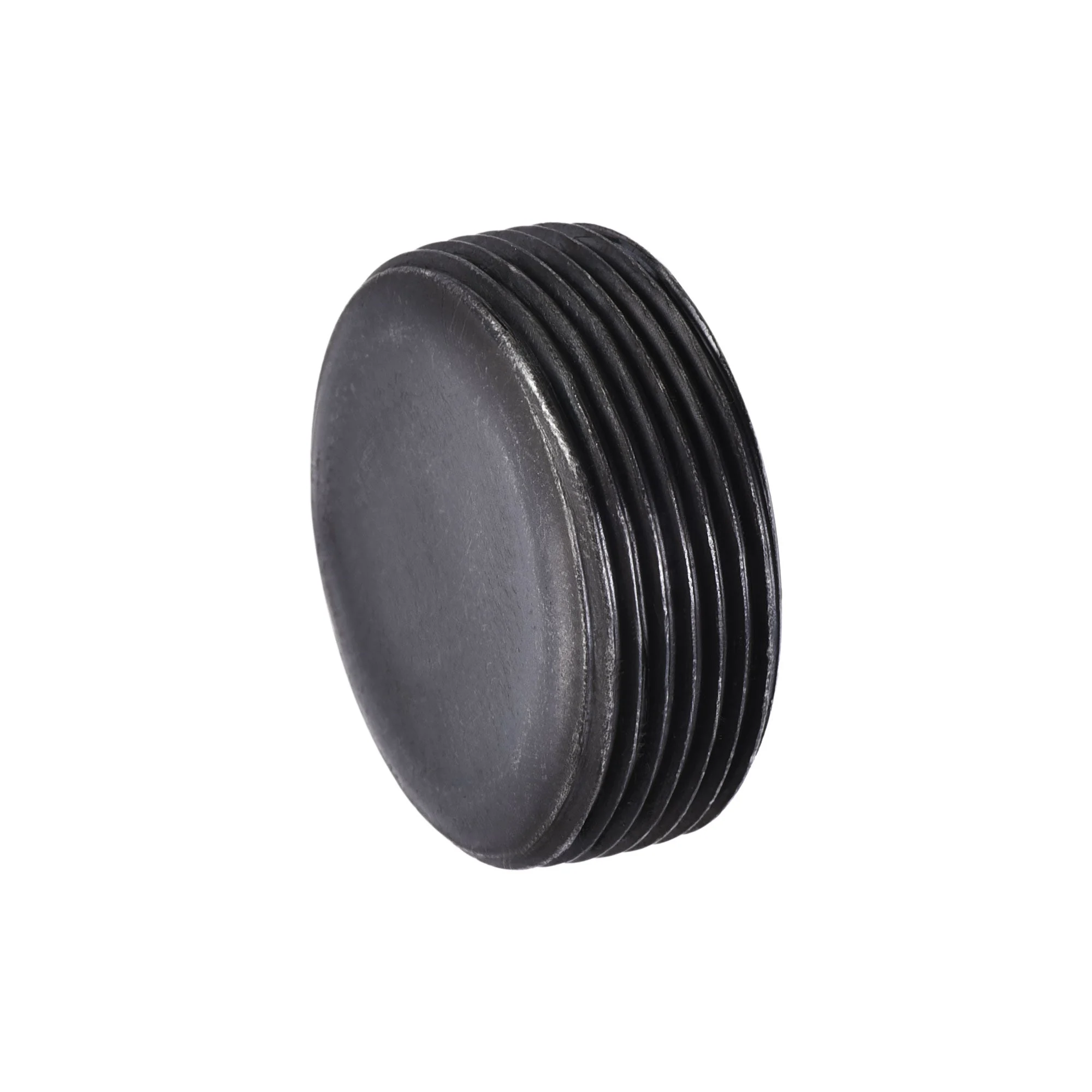 Uxcell Carbon Steel Internal Hex Thread Socket Pipe Plug M33x1.5 Male Thread Black 3Pcs