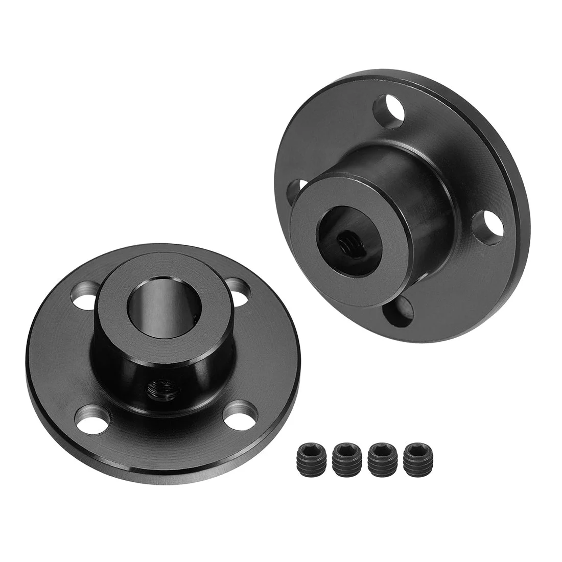 Uxcell 8mm Dia H13xD10 Rigid Flange Coupling Motor Shaft Coupler DIY Red 2pcs