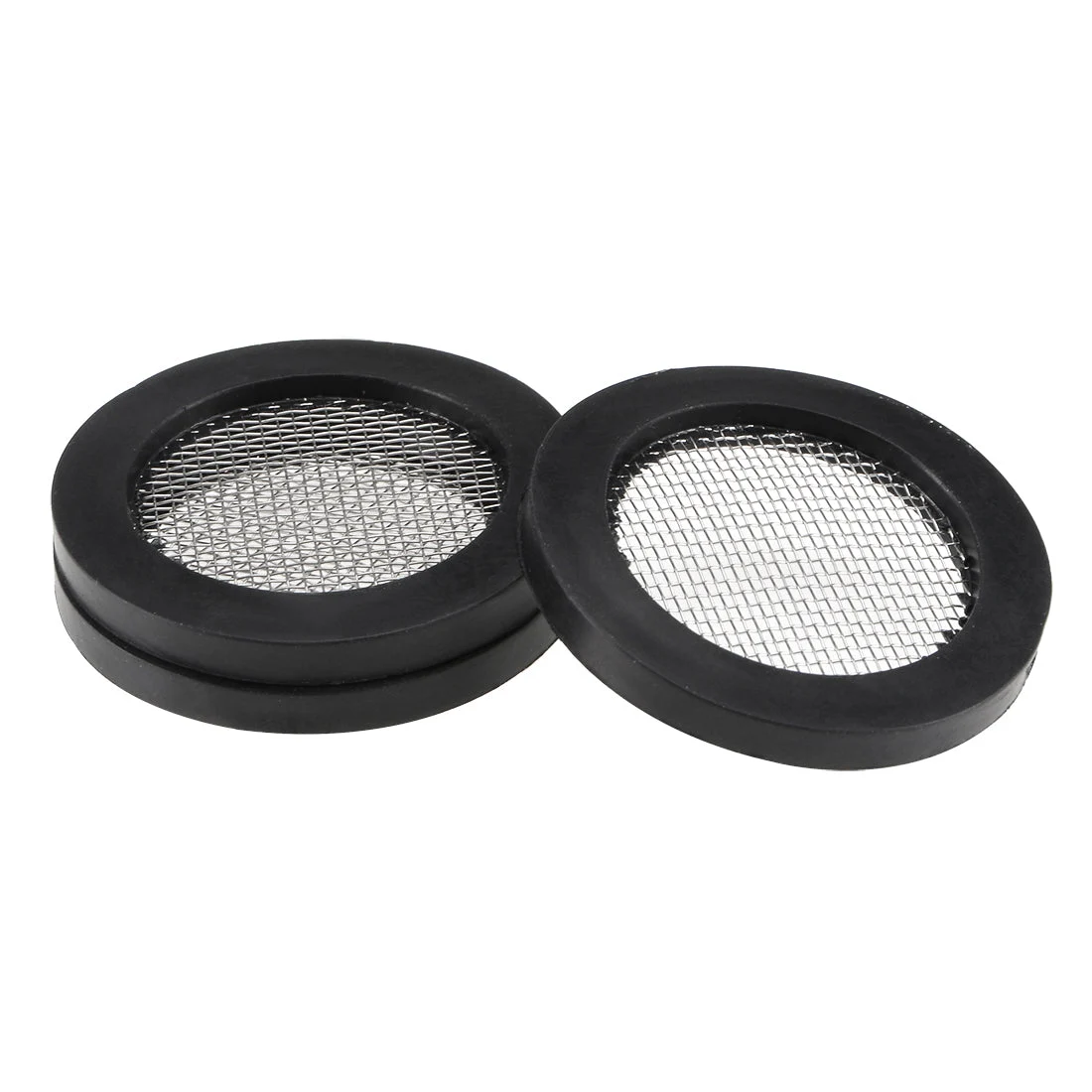 Uxcell Rubber Flat Washers OD ID Thickness with Stainless Steel Filter, for Faucet Pipe Water Hose, Pack of 3