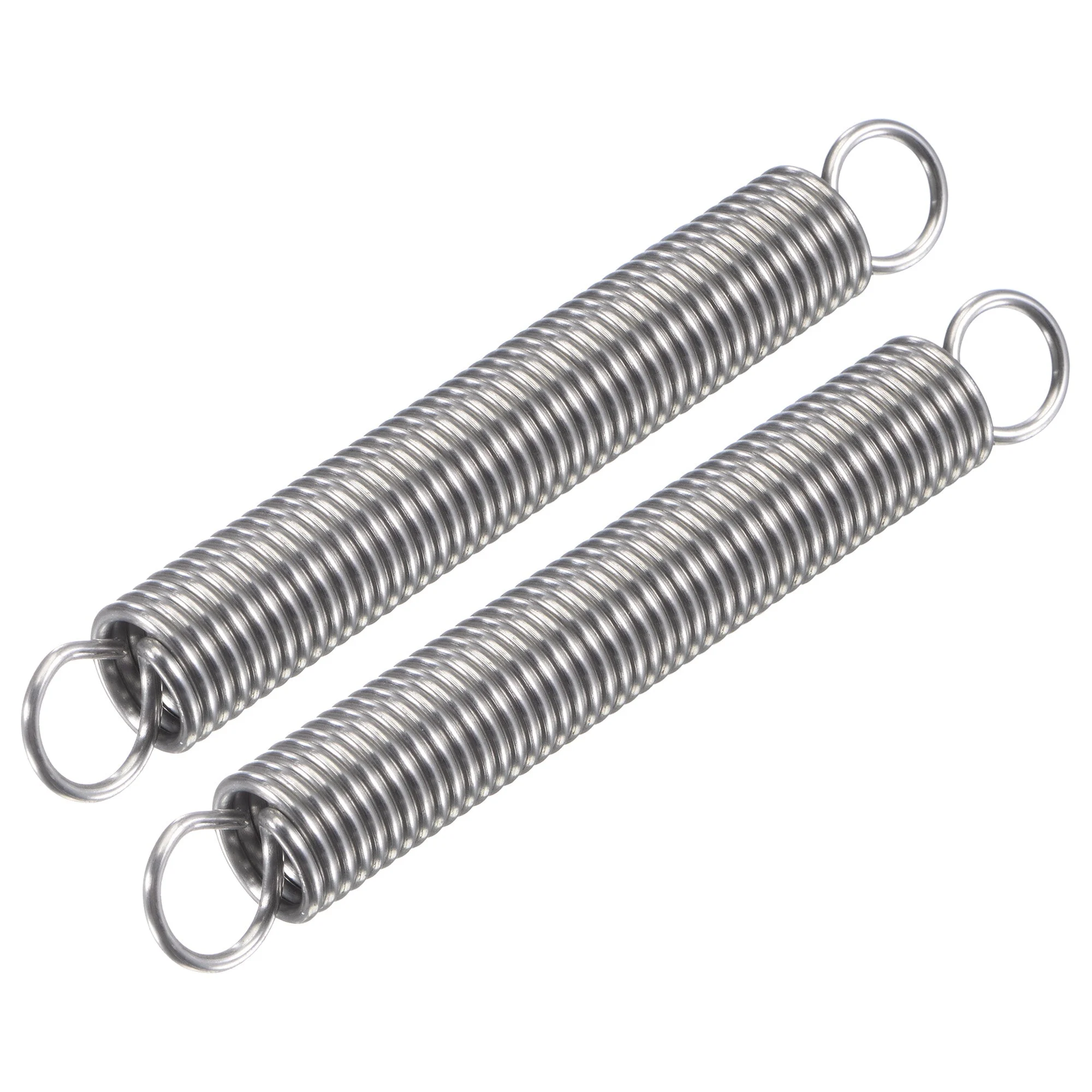 Uxcell 1.5mmx12mmx60mm Extended Compression Spring,8.6Lbs Load Capacity,Silver,2pcs
