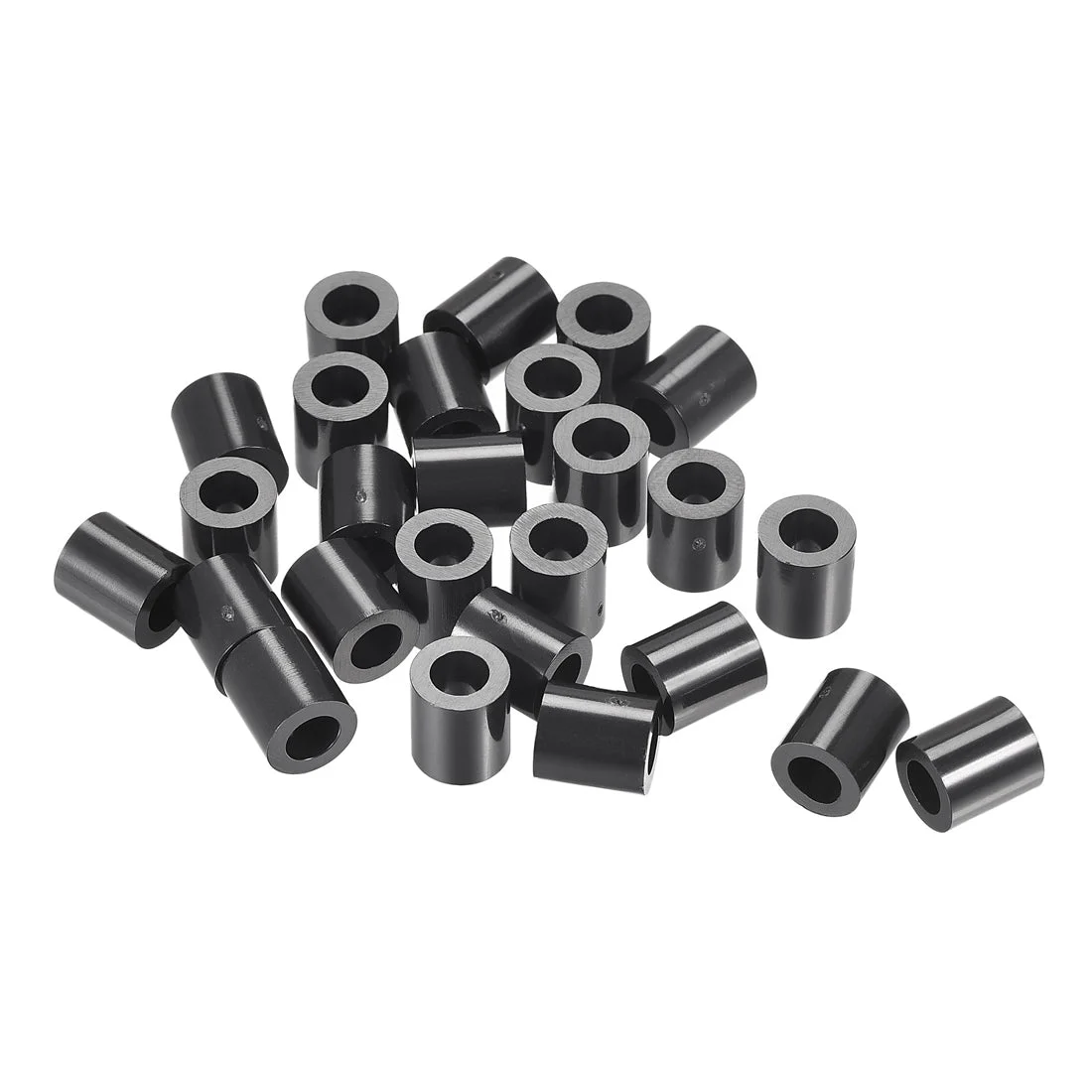Uxcell ABS Round Spacer Washer ID L for Screws, Black