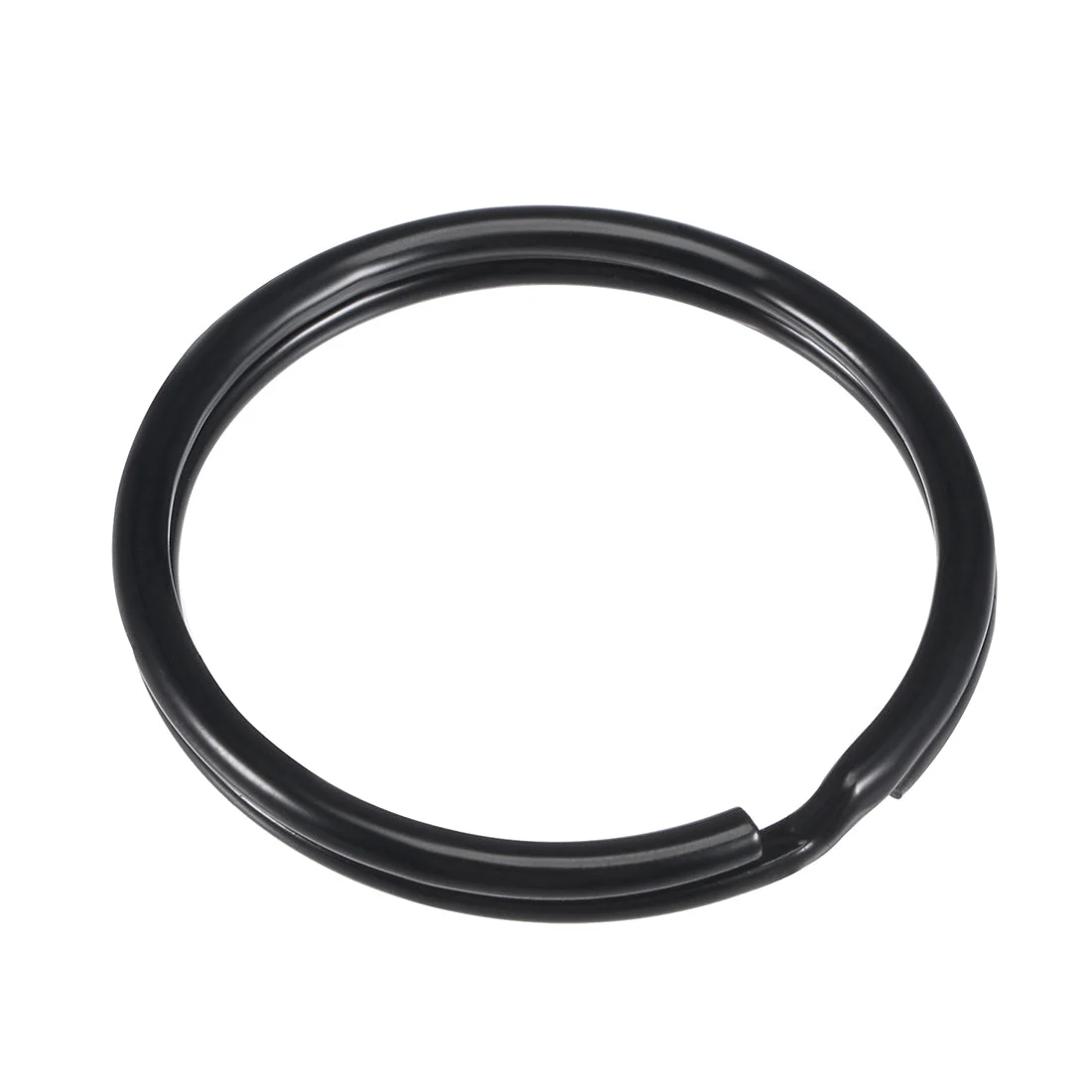 Uxcell Split Key Ring Open Jump Connector for Lanyard Zipper Handbag, Electrophoretic Paint Iron