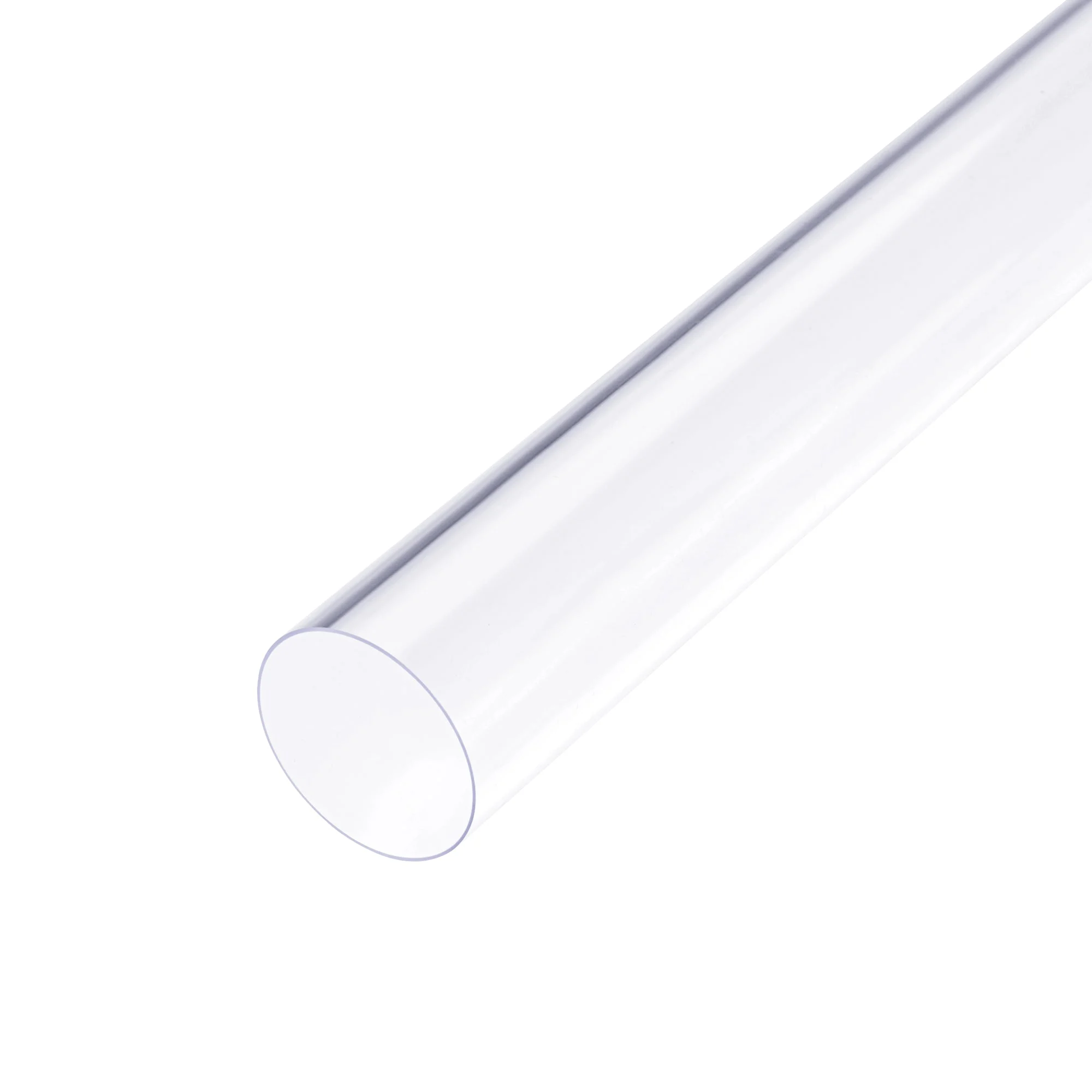 Uxcell Clear Rigid PVC Pipe 36mm ID x 38mm x 0.5m Round Tube Tubing