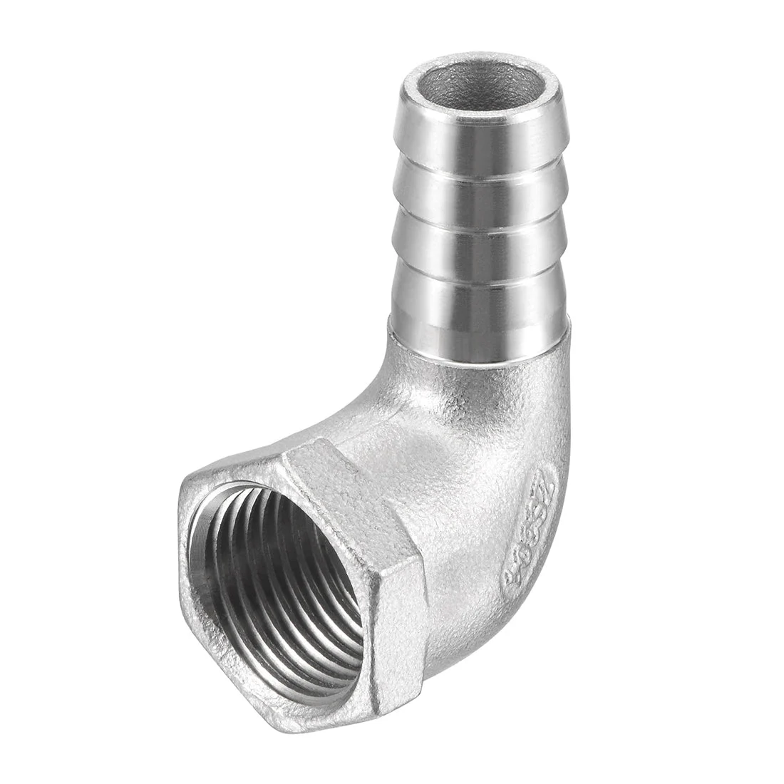 Uxcell Stainless Steel Hose Barb Fitting Elbow 20mm x 1/2" NPT Female Pipe Connector