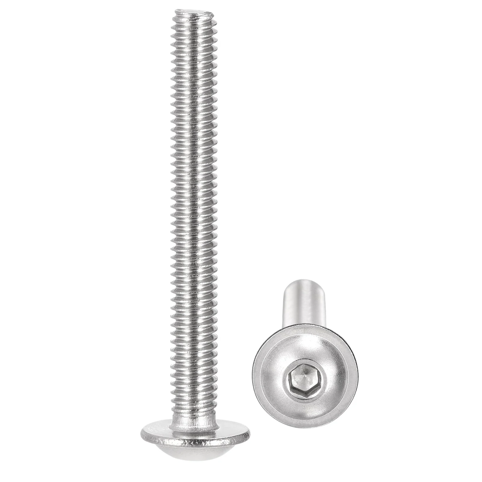 Uxcell 304 Stainless Steel Flanged Button Head Socket Cap Screws Machine Screw